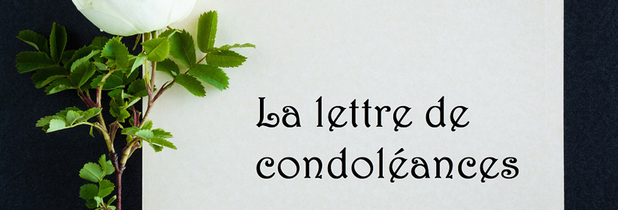 lettre de condoléances